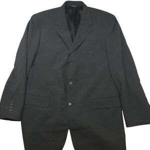 Brooks Brothers Blazer Mens 44 L Gray 3 Button Wool Sport Coat‎ Suit Jacket USA